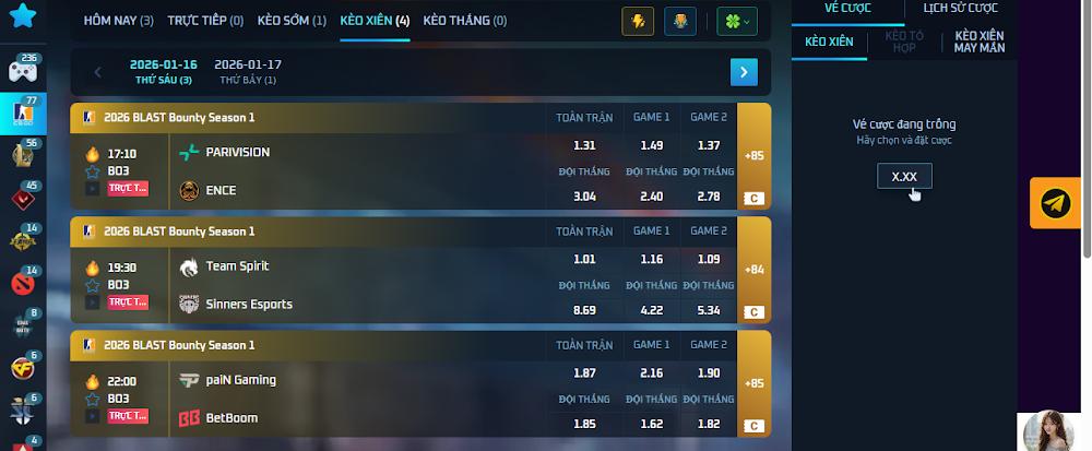 Bíp kíp soi kèo cá cược Esports Vnz6