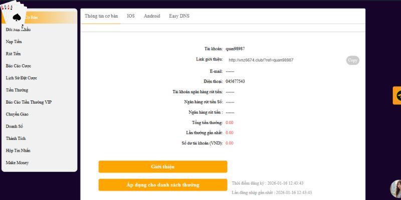 Hướng dẫn đăng ký Vnz6